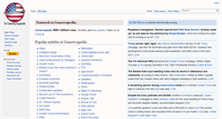 Desktop Screenshot of conservapedia.com